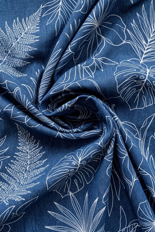 CHAMBRAY STAMPATO